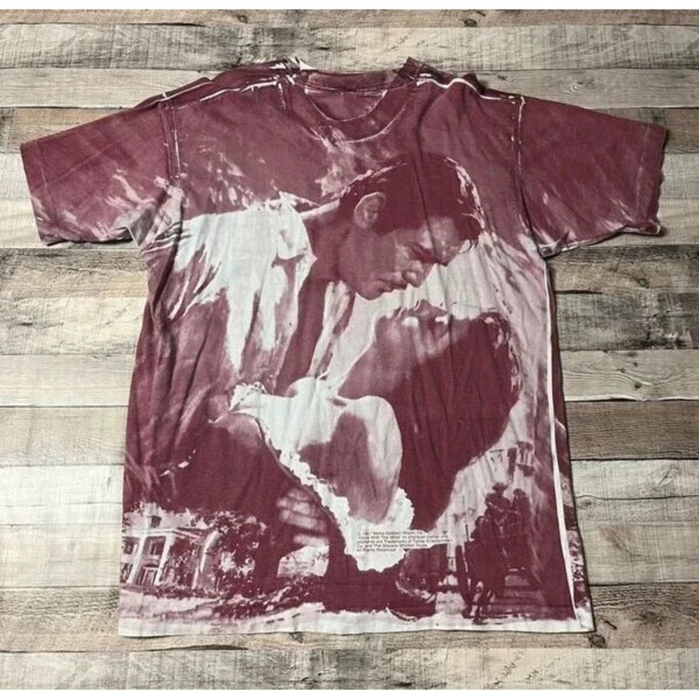 Gone With The Wind Shirt Adult Size XL Red All Over Print AOP Stanley Desantis